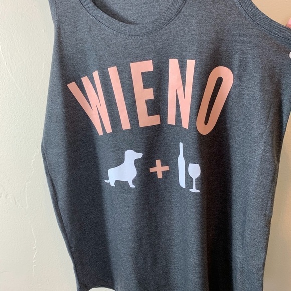 Gray and orange tank top - Picture 3 of 4